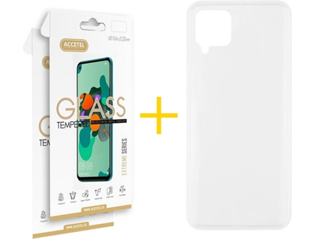 Carcasa + 2 Protectores de Pantalla para Huawei P40 Lite ACCETEL Transparente Mate