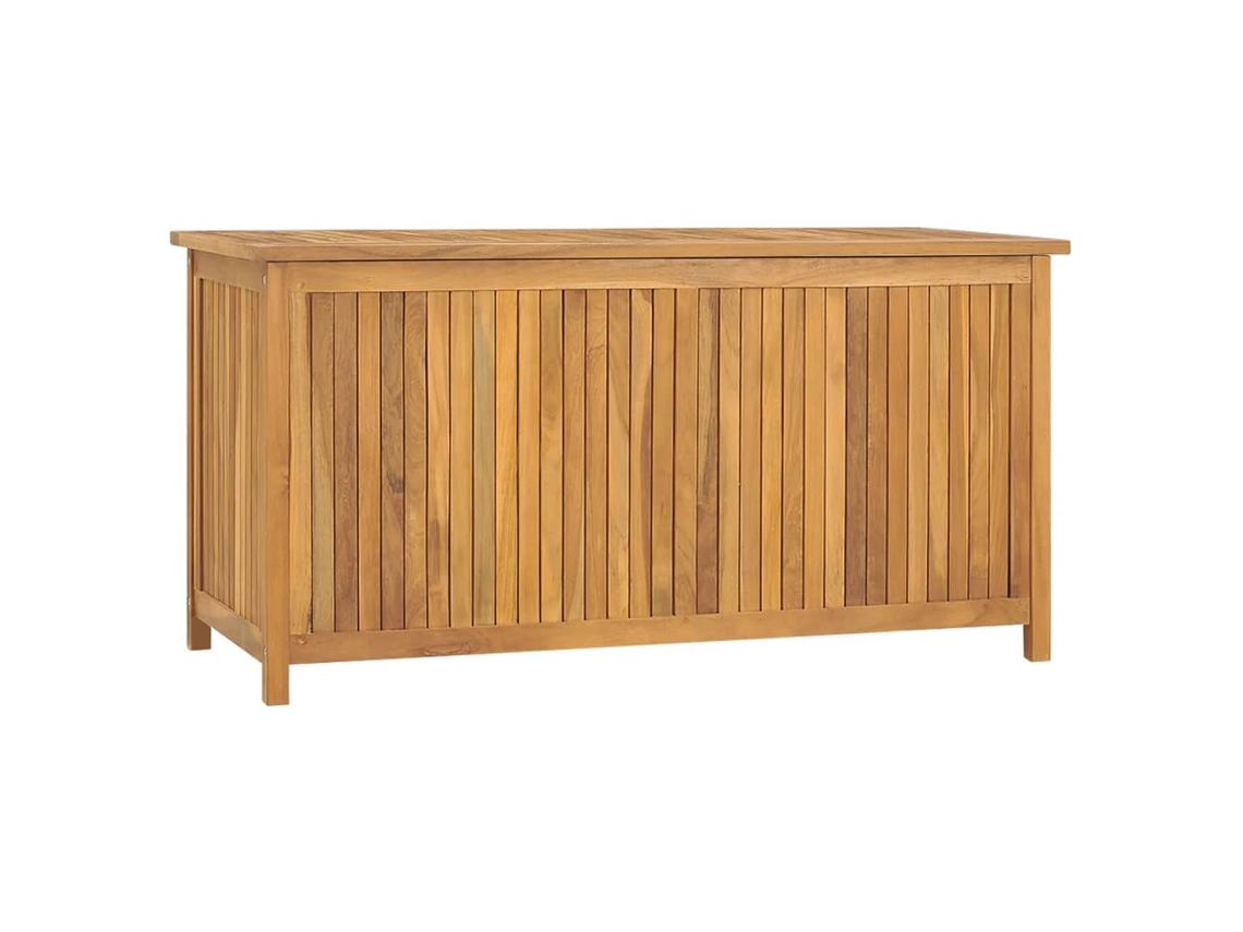 Caja de jardín de madera maciza de teca de 114 x 50 x 58 cm, DKD HOME DECOR