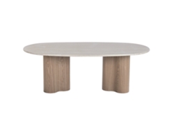 Mesa Centro Mdf Granito Marron Claro 130x70x45cm