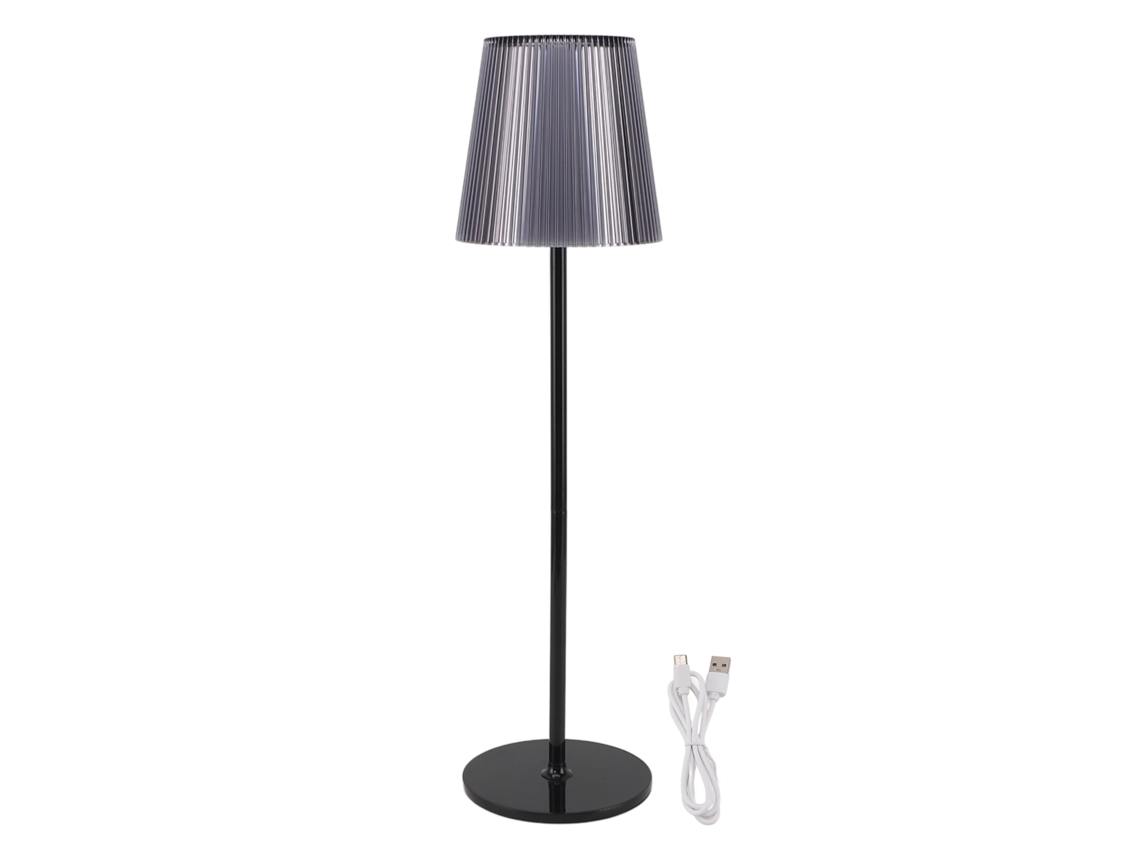 Yncm2026-lámpara De Mesa Inalámbrica Recargable 2000mah Led Regulable Control Táctil Ip54 Impermeable Para Camping Dormitorio Negro