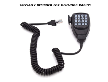Cabo de microfone de mão Kenwood Cabo de Microfone de 8 Pinos e 50 Cm