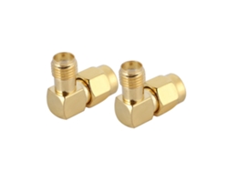Adaptador De Conexão Coaxial Rf Sma Fêmea Para Sma Macho Ângulo Retto 2pcs
