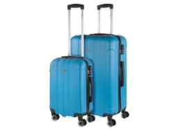Juego De Maletas Rígidas Abs ITACA Havel turquesa (48X73x28 Cm - 91L)