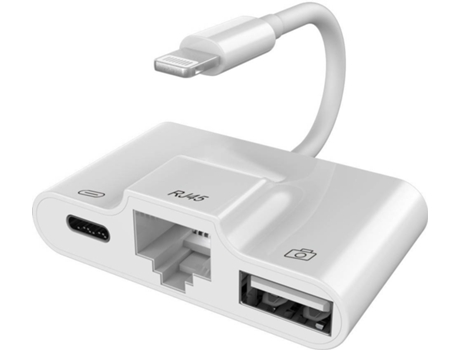 Adaptador MULTI4YOU 3 en 1 (Lightning, Ethernet LAN RJ45, OTG USB)