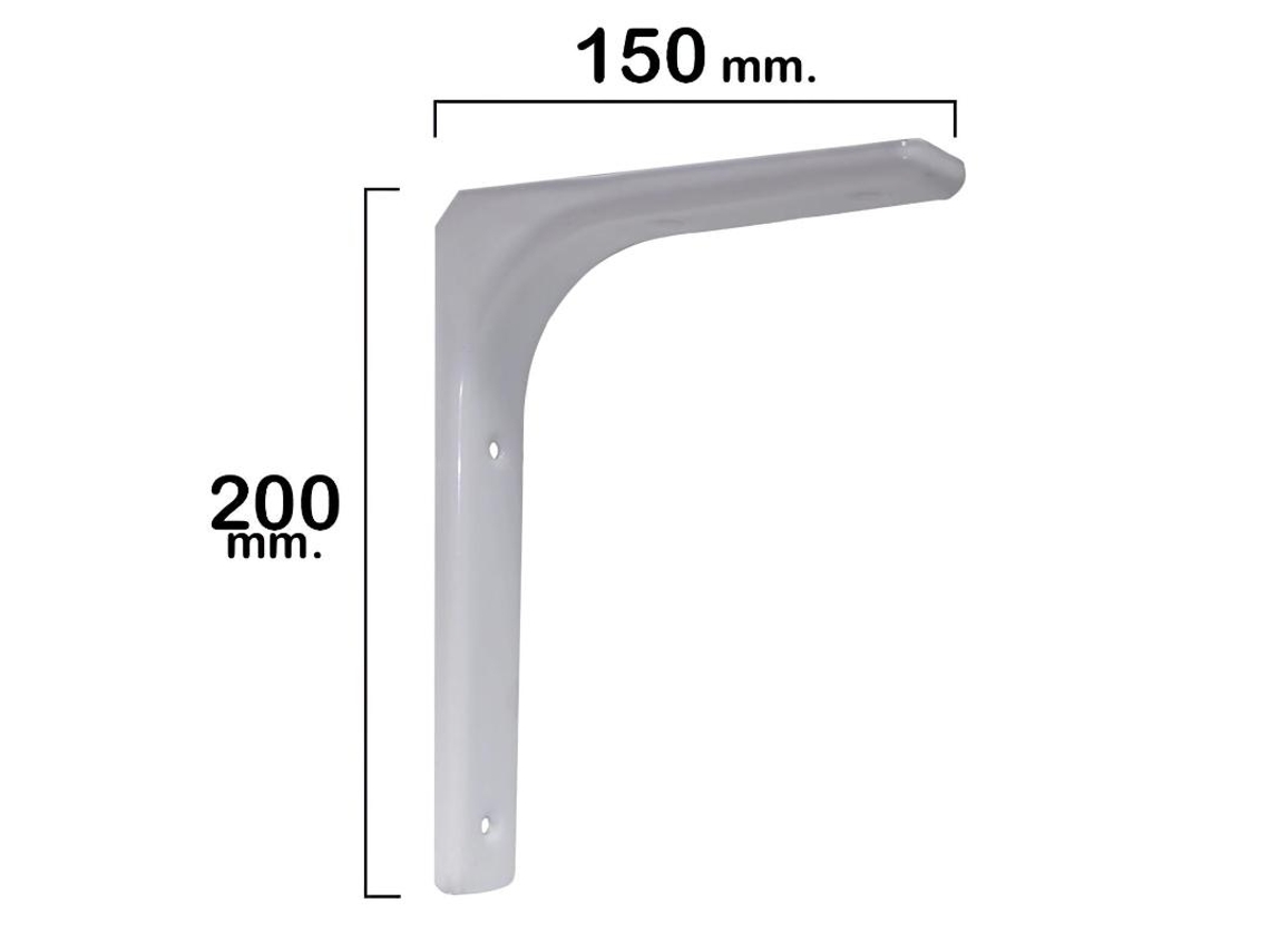 Palomilla Reforzada Blanca 200x150 mm WOLFPACK LINEA PROFESIONAL