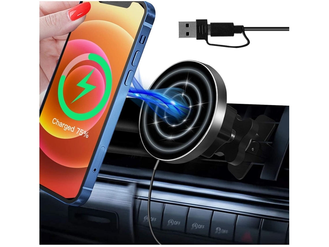 Cargador Carro Sem Rápido para iPhone 12 YIZHOOD Negro