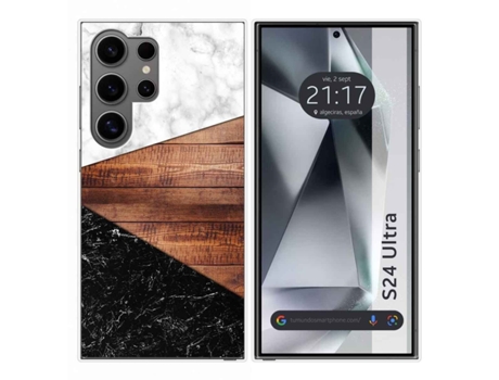 Funda Silicona para Samsung Galaxy S24 Ultra 5G diseño Mármol 11 Dibujos TUMUNDOSMARTPHONE