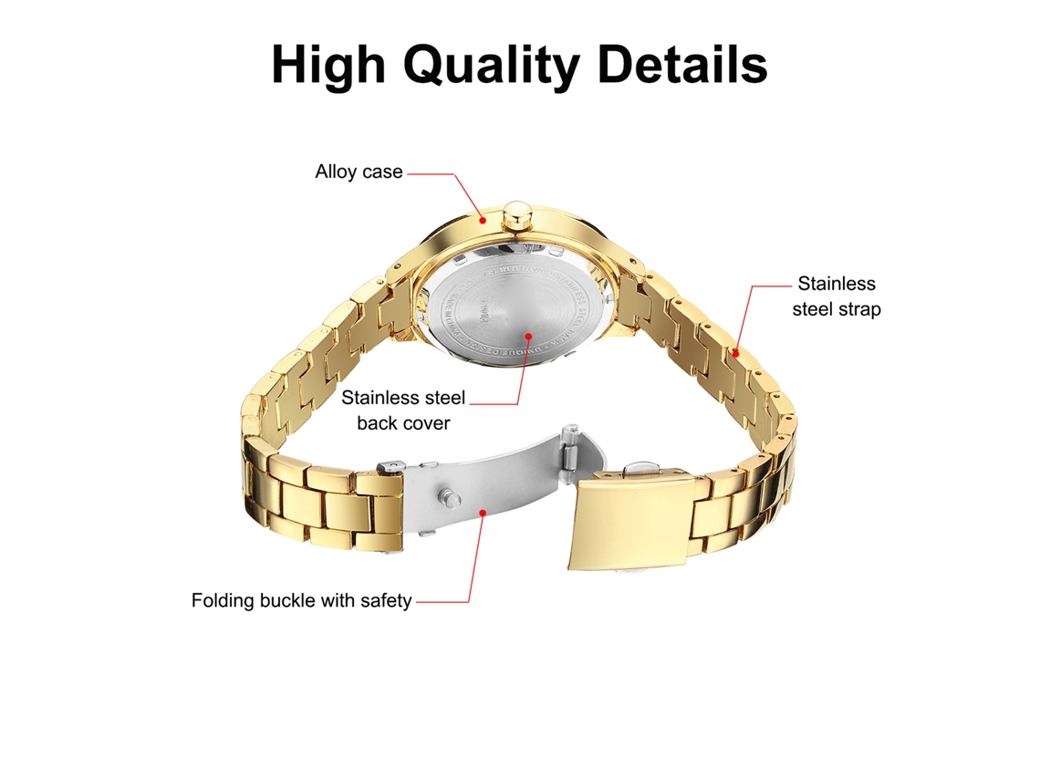 Reloj De Cuarzo Elegante Para Mujer Curren 9015 Con Brazalete De Acero Inoxidable Resistente Al Agua.