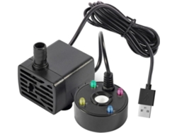 Humidificador ultrasónico atomizador de aire de 5 V con LED, mini pulverizador USB, negro, chrui