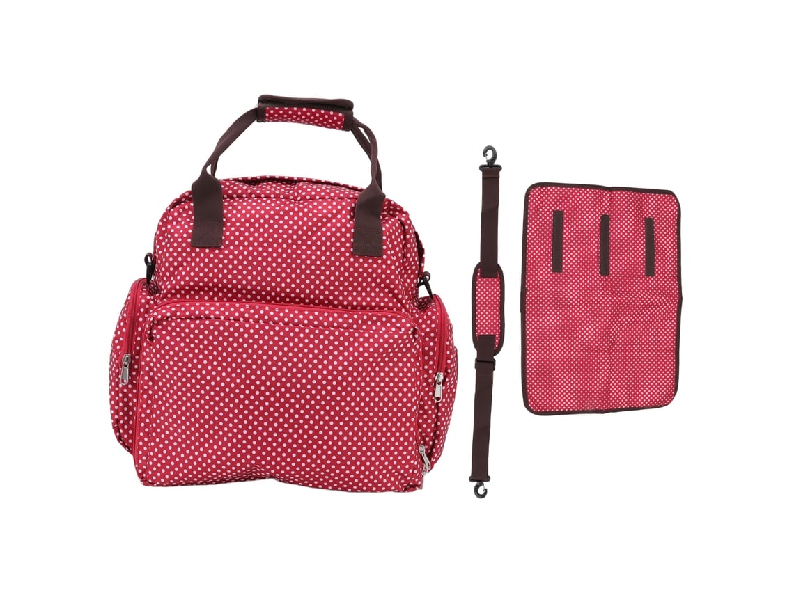 Bolso Infantil Plegable Multifuncional De Gran Capacidad Con Múltiples Compartimentos - Rojo