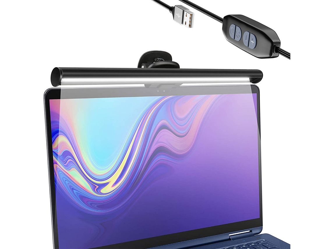 Barra de luz LED para monitor, antideslumbrante, que ahorra espacio y se alimenta por USB