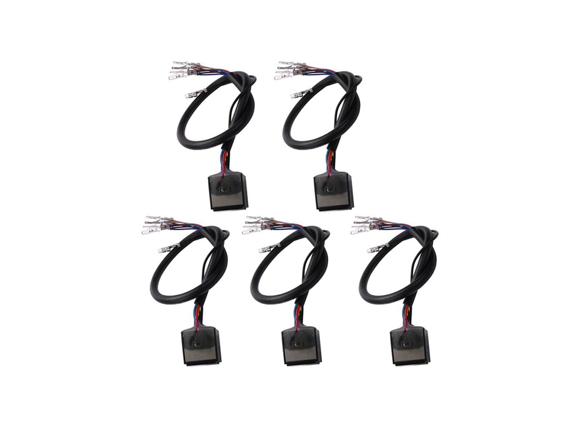 5 indicadores digitales universales de marchas con LED verde para motocicletas. Incluye sensor de cambio de marchas (n/6).