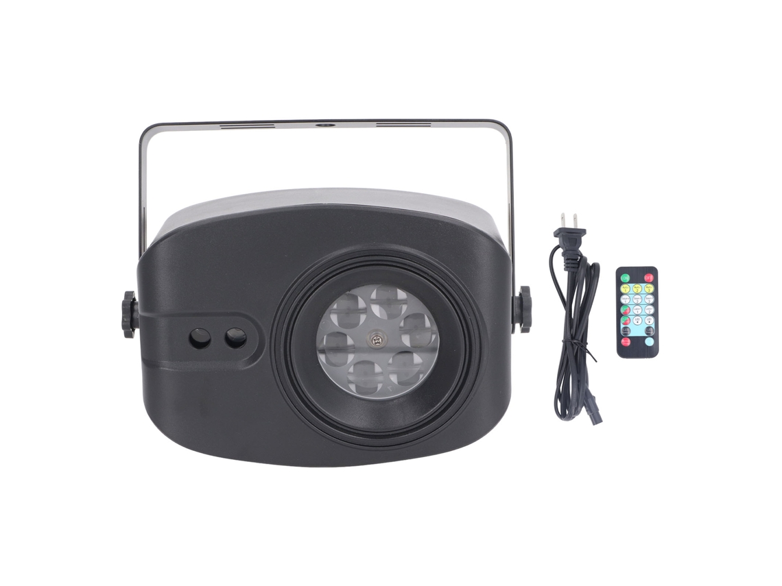 Disco de luz giratorio portátil de colores, luces láser para fiestas y reuniones, iluminación de escenarios