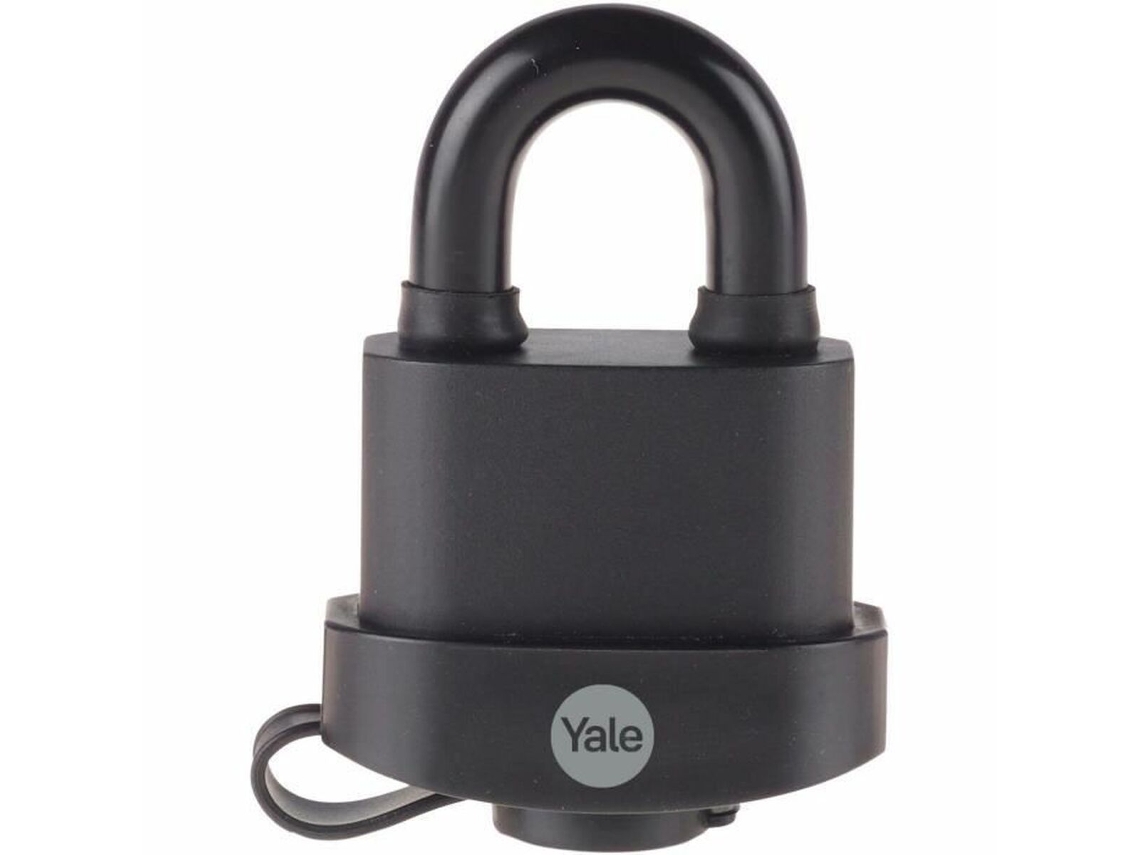 Candado de llave YALE Rectangular Negro