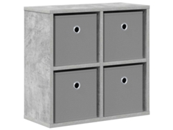 Maison Exclusive - Aparador Con Cajón Gris Concreto 49,5 X 22 X 47 Cm