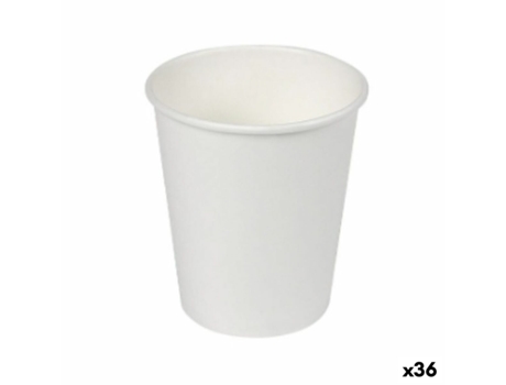 Set de Vasos ALGON Cartón Desechables Blanco 36 Unidades (50 Piezas)