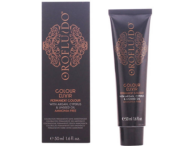 Tinte de Cabello Permanente REVLON Orofluido Permanent Color N1 Nego (50 ml)