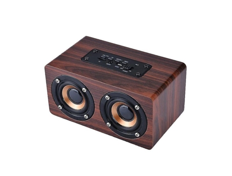 Altavoz Retro Wireless Wood BluetoothPortable Mini Bluetooth Speaker 3D Soporte de altavoces duales