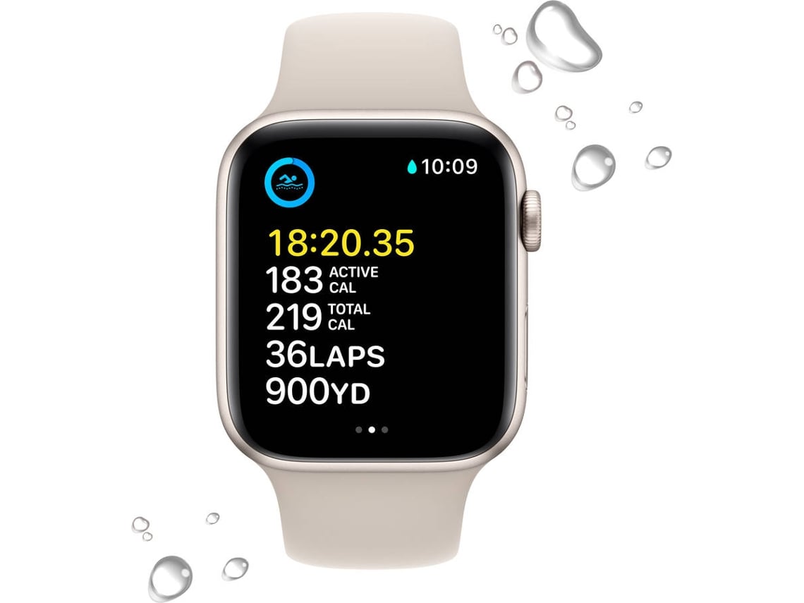 APPLE Watch SE GPS 44 Mm Blanco Estrella Con Correa Deportiva Blanco apple-watch-se-gps-44-mm-blanco-estrella-con-correa-deportiva-blanco