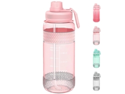 Botella Deportiva Con Pajita, 1/2 L, Con Marcador, Tapa Hermética Y Asa Antitranspirante. Rosewell