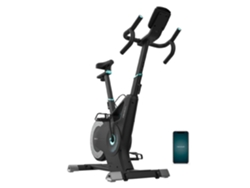 Bicicleta estática de interior con resistencia magnética. App. Soporte para dispositivo y portabotellas. Pulsómetro con correa Cecotec.