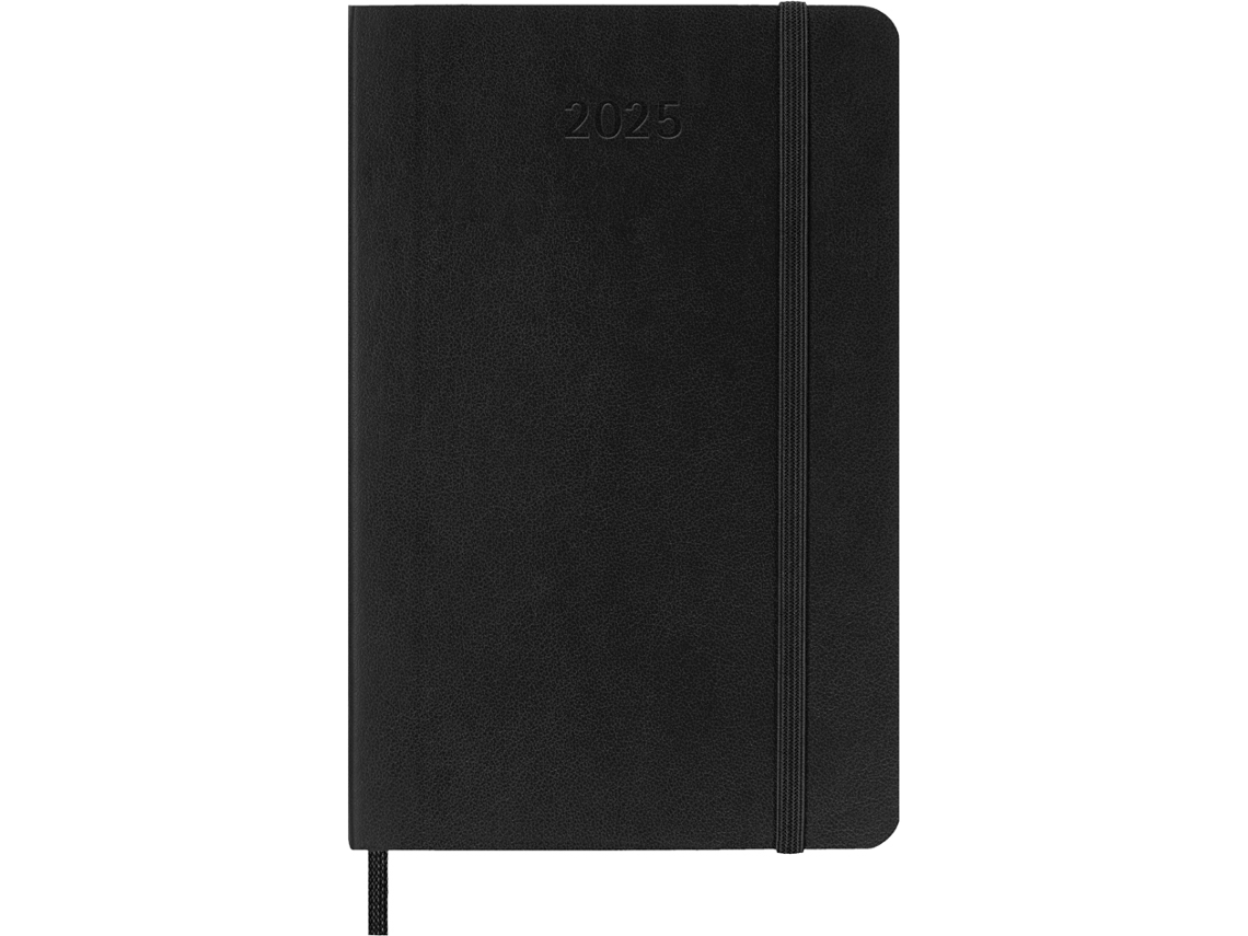Calendario de Bolsillo MOLESKINE 2025 Semanas P/A6 Softc. Negro