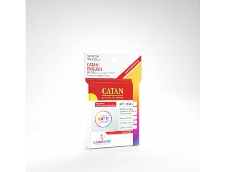 Fundas para Cartas GAMEGENIC Matte Catan Clear (56 x 82 mm)