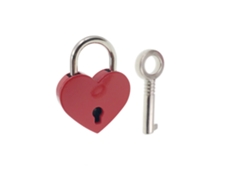 Uds., Candado Pequeño Rojo De Metal En Forma De Corazón, Mini Candado Con Llave Para Caja De Almacenamiento De Joyas, Libro Diario ZMDECQNA