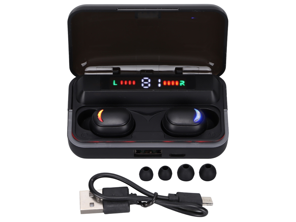 Fones De Ouvido Sem Fio Bluetooth 5.1 Redução De Ruído Com Tela Led Caixa De Carregamento Para Esportes Condução