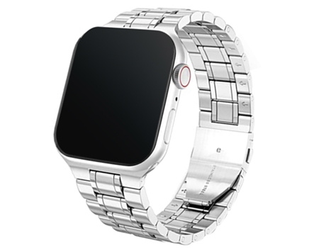 Correa Apple Watch 41mm / 40mm y 38mm Eslabones Acero Inoxidable Plateado AVIZAR
