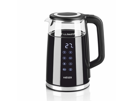 Hervidora Eléctrica Digital HAEGER Digiglass - 1.7L, 2200W
