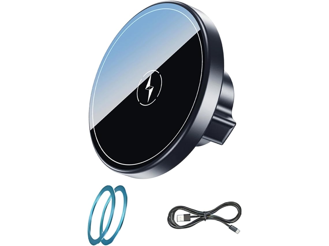 Soporte Para Teléfono Con Carga De 15 W, Cabezal De 17 Mm Y Adaptador Para Montaje En Coche.
