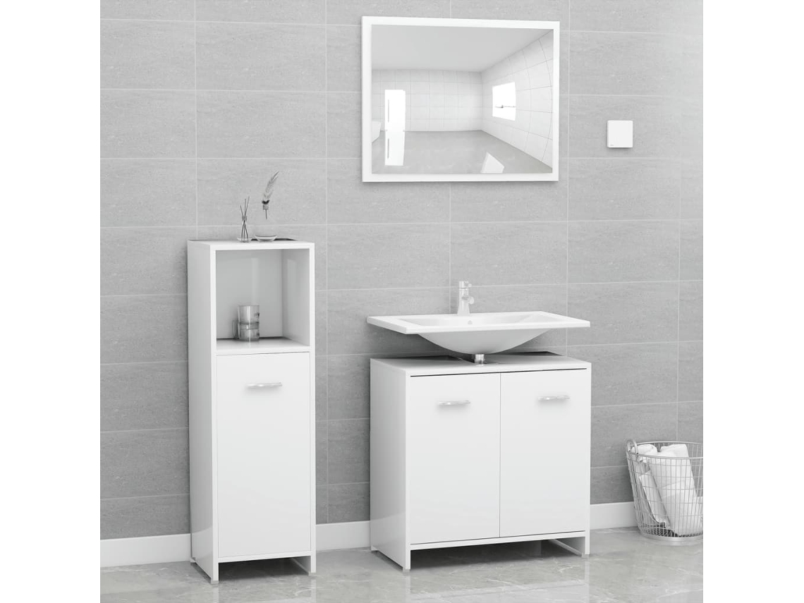 Pcs Conjunto De Móveis De Banheiro Compensado Branco Wsd17114 Lovely Home