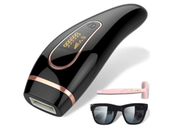 Depiladora Ipl 999999 Flashes 5 Níveis Com Sensor De Tom De Pele Preto