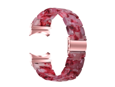 Correa de acero inoxidable con hebilla para Samsung Galaxy Watch 5 40mm/44mm/Watch 5 Pro 45mm - melocotón rojo