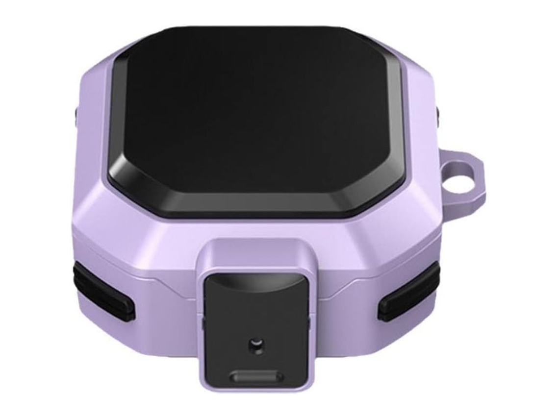 2026-cubierta Protectora De Silicona Para Samsung Galaxy Buds 2/live/pro, Pc Duro, Color Negro Y Morado