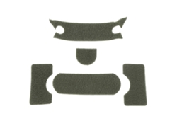 2026-5 Pcs Kit De Gancho Y Velcro Para Casco Universal Diy Espesorado Verde Para Mich M88 Fast