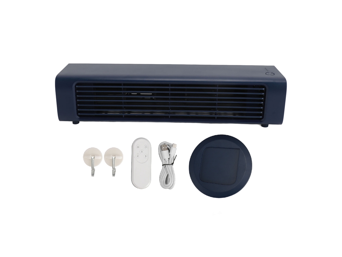 Ventilador de mesa Vento sin aspas, USB, 3 velocidades, control remoto.
