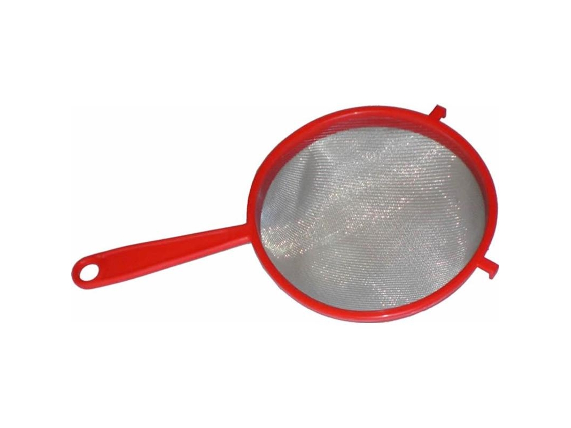 Colador media bola mango plastico 14 cm
