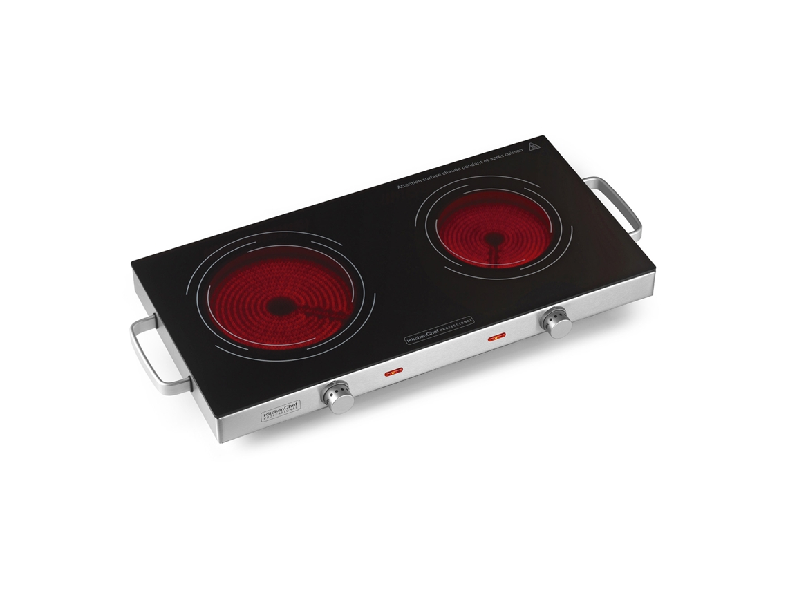 Placa Portátil CHEF 2 Quemadores 2800W Kcppv2800
