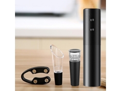 Abridor de botellas eléctrico recargable por USB, utensilios de cocina ecológicos Mdug (negro)