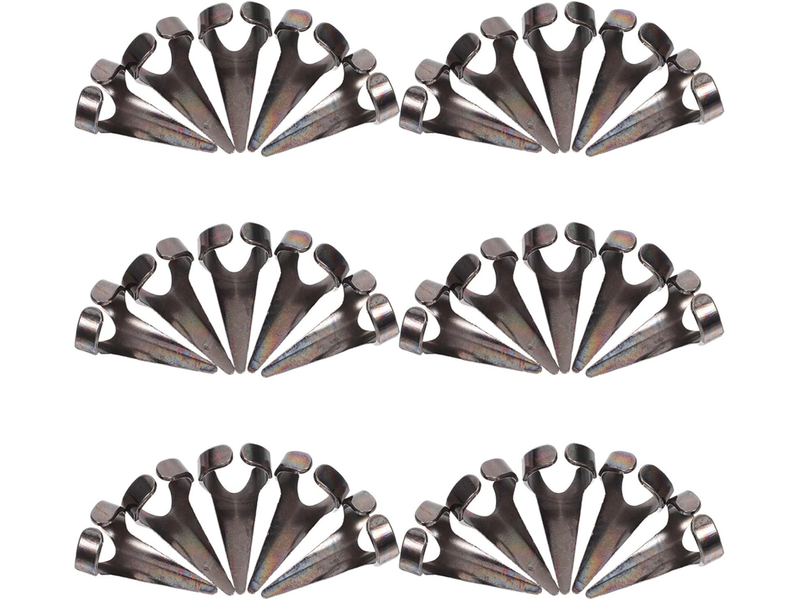 Ciieeo 30 Piezas De Anillos De Metal Retro Con Forma De Garra, Puntas De Uñas Negras Para Dedos Completos, Accesorios Para Cosplay