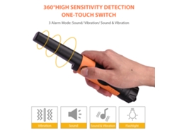 Detector de metales portátil con puntero táctil, resistente al agua, IP68, con zumbador y vibración.