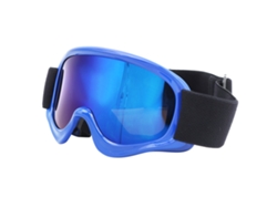 Gafas De Esquí Para Niños De Doble Capa Antifog Antiniebla Viento Resistente Azul