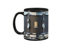 Taza De Batería Vintage, Regalo Divertido Para Bateristas, Taza De Café Negra Creativa