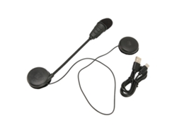 Auriculares Bluetooth 5.0 Para Casco De Motocicleta Con Reducción De Ruido, Manos Libres Y Recargables - Negro
