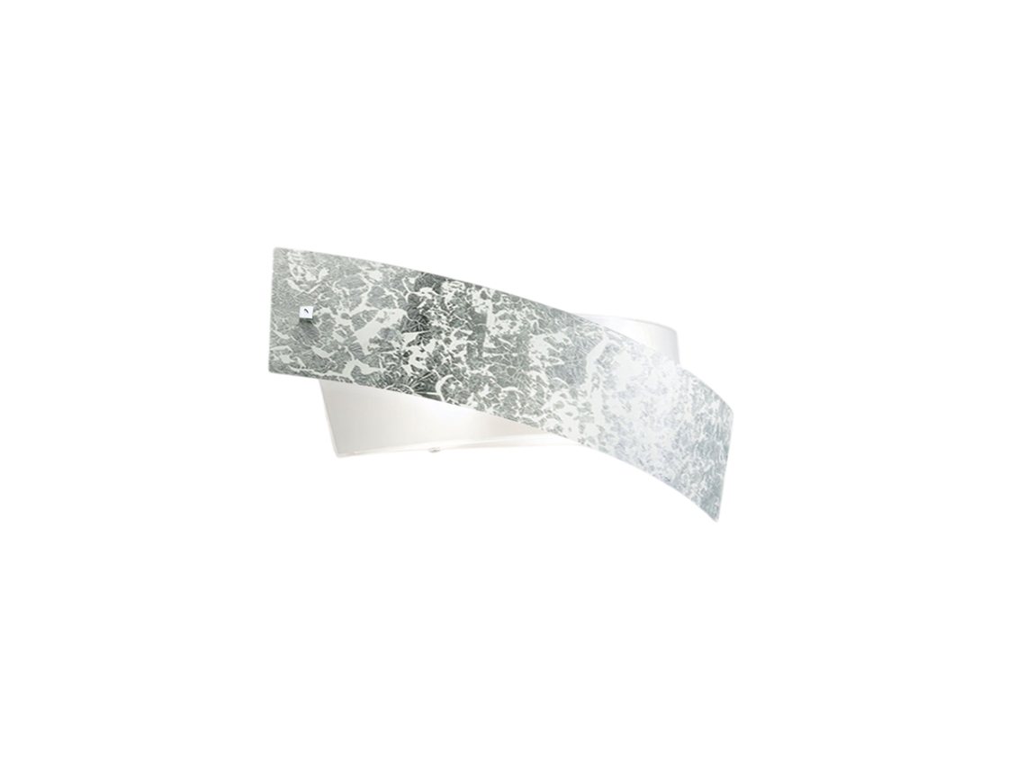 Camilla - Candeeiro De Parede Prateado 2xe14 Max 2x28w Ip20 - Aplique Led De Design Moderno 54x20cm
