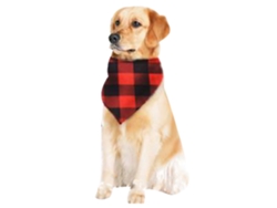 Conjunto De Pijamas Navideños Para Familia Con Estampado De Cuadros Manga Larga Suelto Sin Pelusas Para Padres Hijos Y Mascotas Rojo Perro L