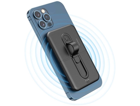 Cargador Banco Potência Sem Portátil para iPhone 12 Mini/12 Pro/12 YIZHOOD Negro