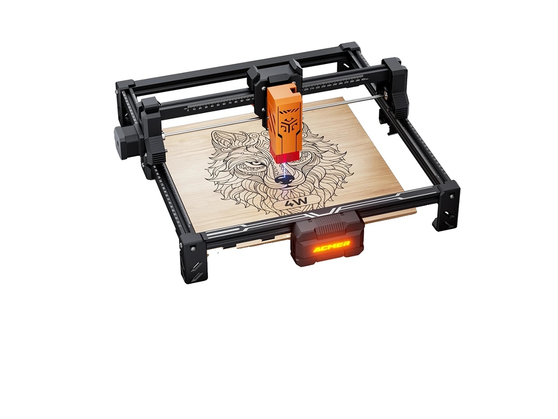 Grabadora láser, compatibilidad con diversos materiales, diseño compacto, Acmer S2 4w, EU-A